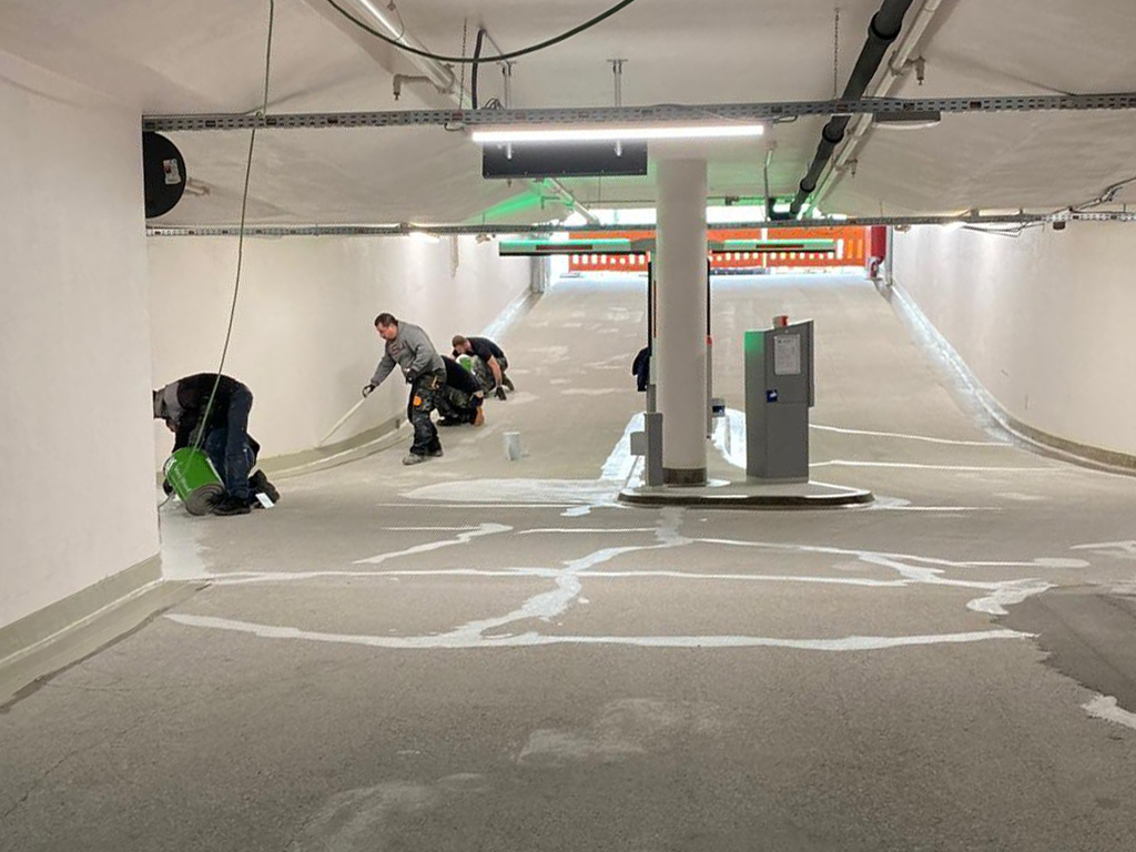 Referenz: Beschichtung einer Tiefgarage